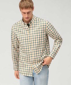 Casual  Freizeithemd, Regular Fit, Button-Down, Rot