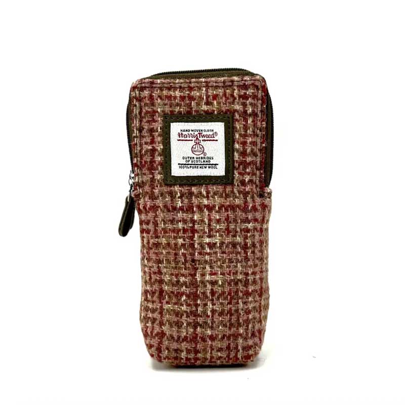 Doppelbrillenhülle aus Harris Tweed in Ahorn – Bild 3