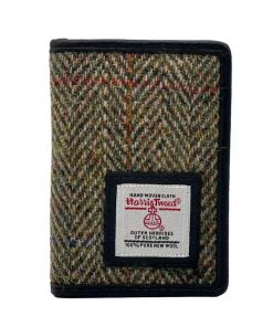 Harris Tweed Kartenetui in Country Green