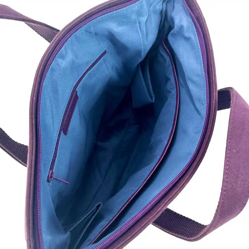 Harris Tweed Reisetasche in Pastellrosa – Bild 4