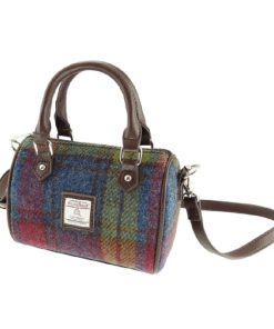 Harris Tweed ‚Kilbride‘ Mini Bowling Bag in Multi Colour Tartan