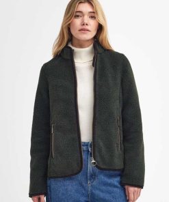 Barbour Teddy Jacke Damen Olive