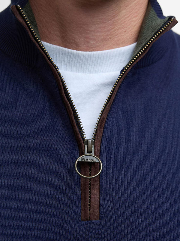 Barbour Pullover Bayfield Half-Zip Navy – Bild 5