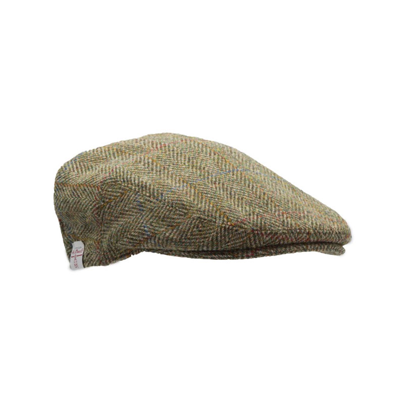 Flat Cap 630 Harris Tweed Groen overruit – Bild 4