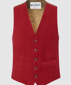 Weste Moleskin, Iain Waistcoat – Red