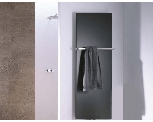 Zehnder Fina Lean Bar Handtuchwärmer elektrisch 130 x 50 cm schwarz – Bild 2