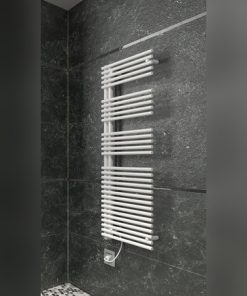 Zehnder Forma Asym elektrisch Handtuchwärmer 116,1 x 59,6 cm weiss mit Heizstab IHE