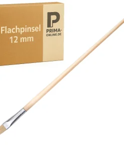 Flachpinsel 12 mm – Präzision für Kanten & Details (1 Stück | 12mm)