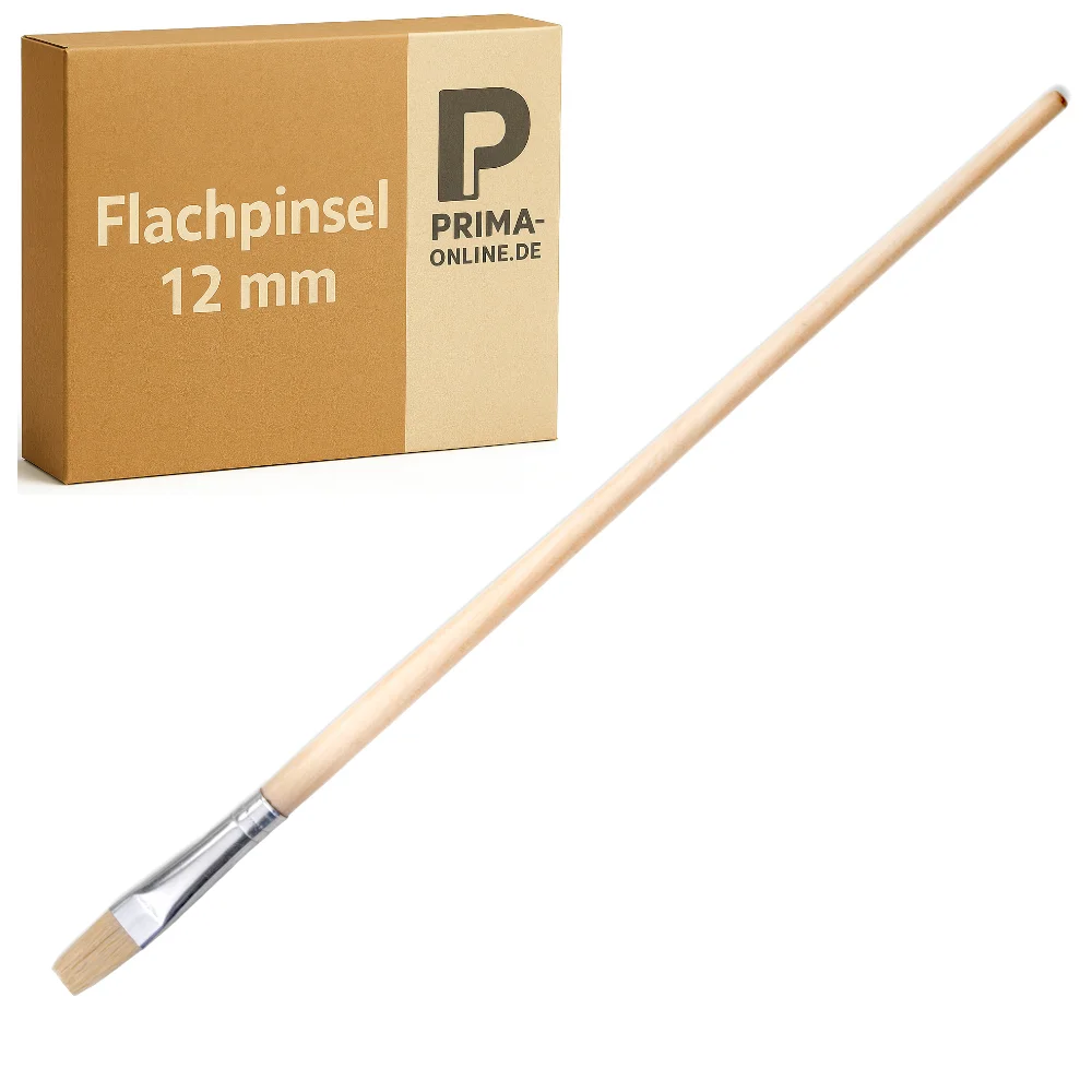 Flachpinsel 12 mm – Präzision für Kanten & Details (1 Stück | 12mm) – Bild 6
