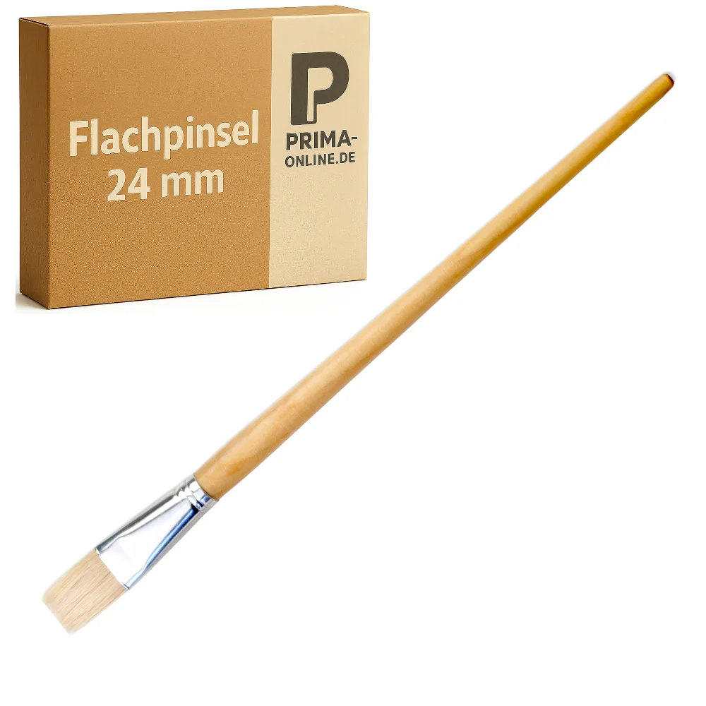 Flachpinsel 24 mm – Präzision für Kanten & Details (1 Stück | 24mm)