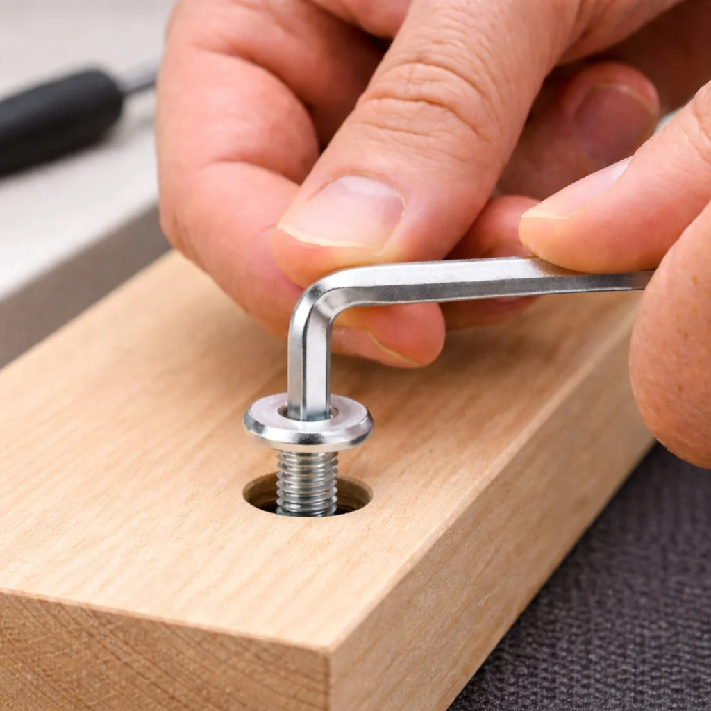 Flachkopfschrauben M6 x 50 mm mit Innensechskant, silber verzinkt – Bild 5