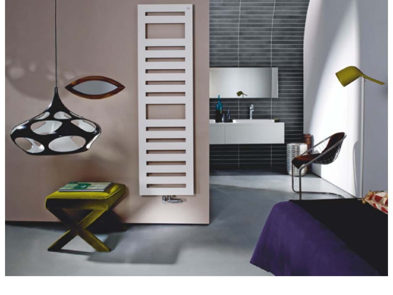 Zehnder Metropolitan Spa Badheizkörper für Warmwasserbetrieb Mittelanschluss weiss