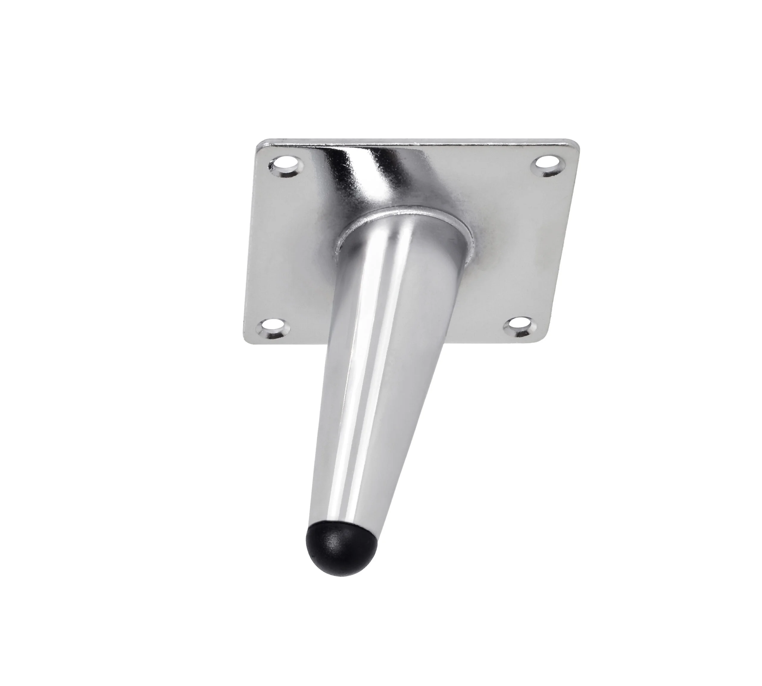 Möbelfuß Metall 10 cm Chrome | Schräg Konisch | 4er Set – Bild 8