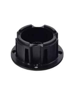 Montagekopf Adapter Möbelfuß 60×27 mm schwarz – Basis für höhenverstellbare Bettfüße