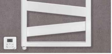 Zehnder Ribbon Handtuchwärmer elektrisch 166,1 x 60 cm weiss mit Heizstab IHE – Bild 5