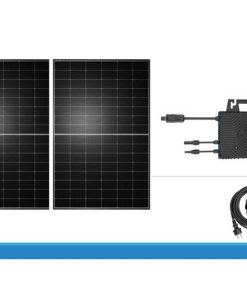 Balkonkraftwerk 950/800 Wechselrichter WIFI mit AIKO Glas/Glas full black