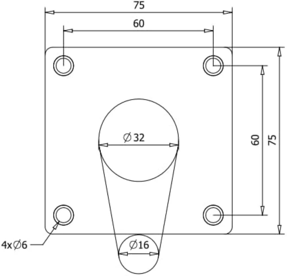 Möbelfuß Metall 10 cm Chrome | Schräg Konisch | 4er Set – Bild 4