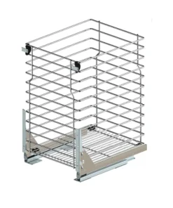 Unterschrankauszug 30 cm Soft-Close Vollauszug – 1 Etage, Chrom