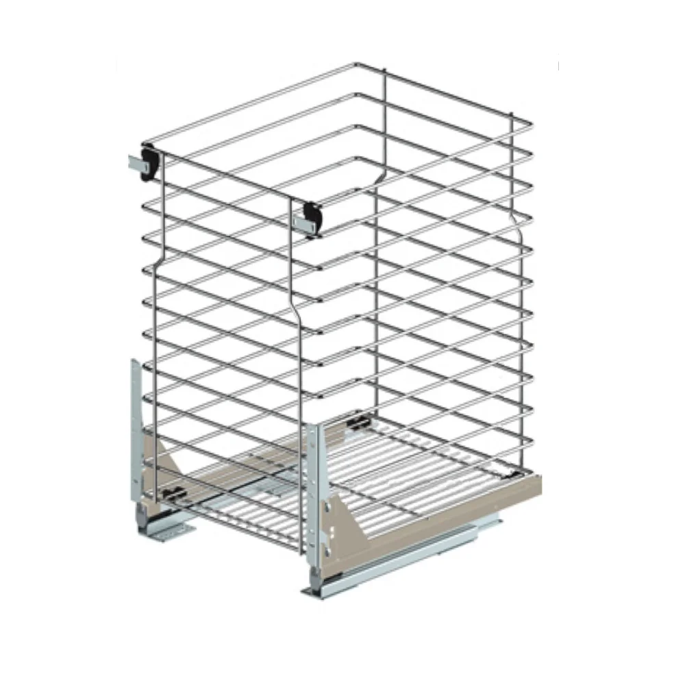 Unterschrankauszug 30 cm Soft-Close Vollauszug – 1 Etage, Chrom – Bild 8